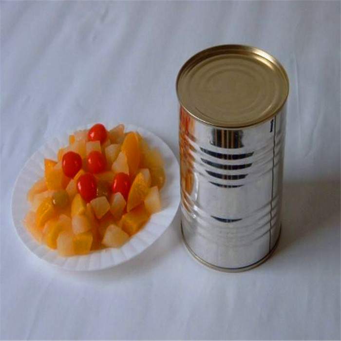 canned mixed fruit